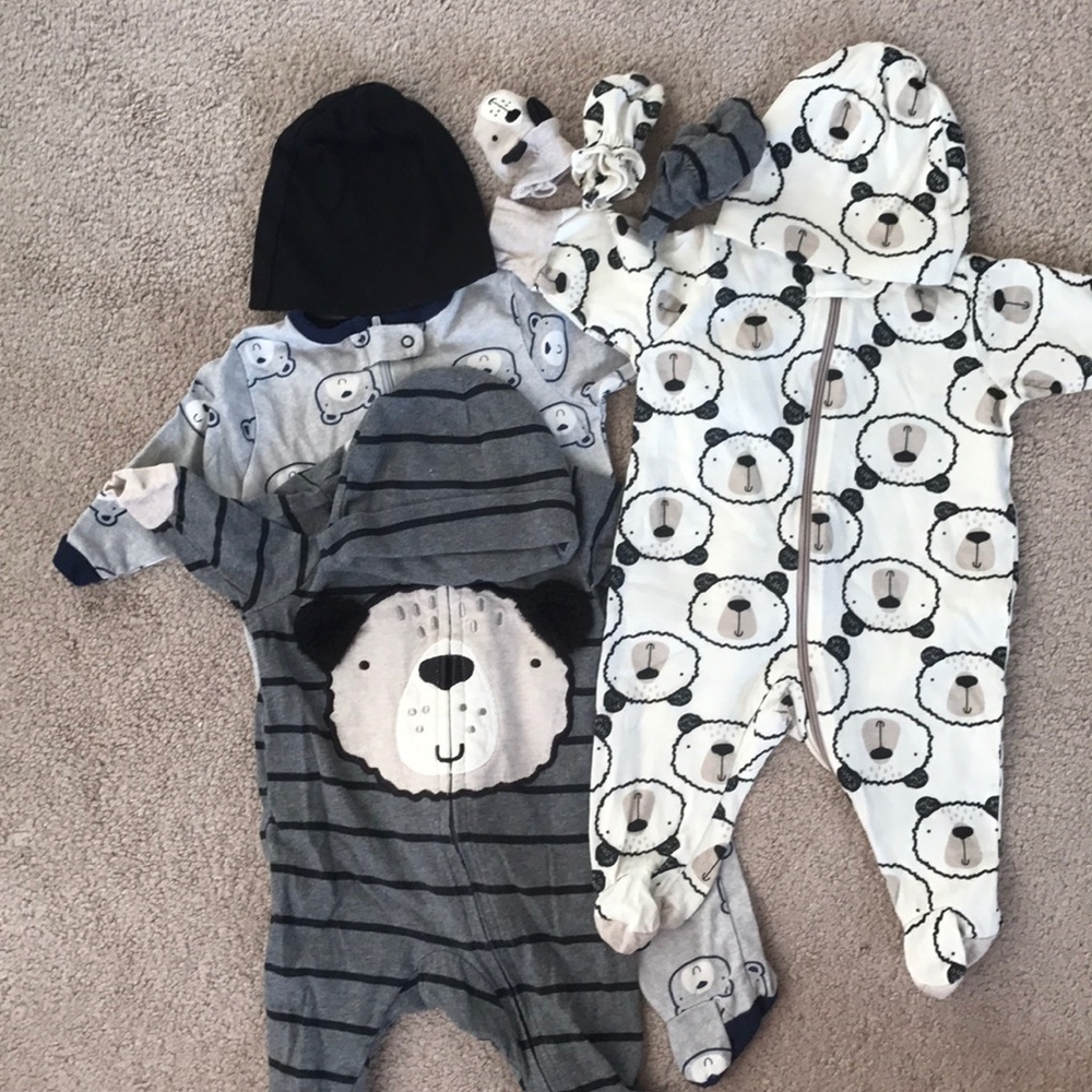 Cute Baby Boy Sleepers